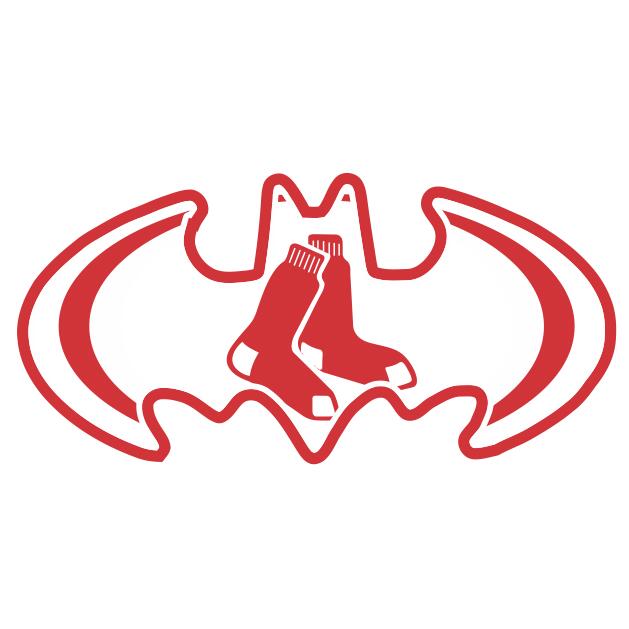 Boston Red Sox Batman Logo fabric transfer